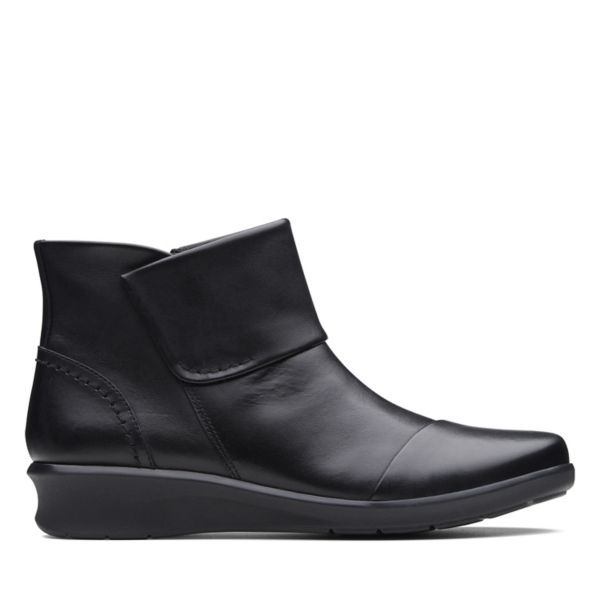 Clarks Womens Hope Track Ankle Boots Black | UK-8675210 - Click Image to Close